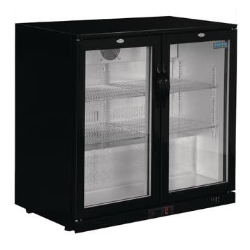 Polar G-serie 2-deurs barkoeling met klapdeuren zwart 208L, Verzenden, Nieuw in verpakking