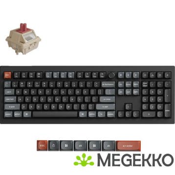 Keychron V6 Ultra Silk POM Red Switch Draadloos Mechanisch, Verzenden, Nieuw, Keychron