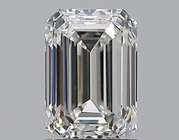 1 pcs Diamant (Natuurlijk) - 1.00 ct - Smaragd - H - VS1 -, Nieuw