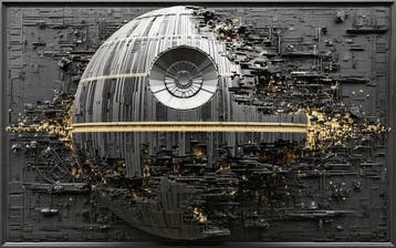 Artxlife - Black&Gold Lego Deathstar Frame [XXL], Nieuw