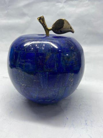 Handgemaakte lapis lazuli Appel- 660 g - (1), Verzamelen