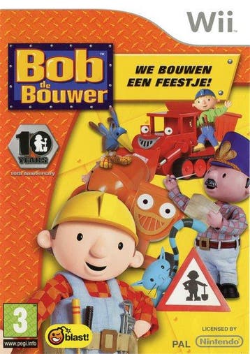 Wii Bob de Bouwer: We Bouwen een Feestje, Verzenden, Zo goed als nieuw