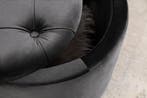 Ronde kruk MODERN BAROK 50cm Grijs Fluweel met opbergruimte, Huis en Inrichting, Ophalen of Verzenden, Nieuw