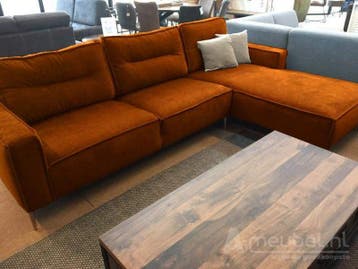 Loungebank Capelle - loungebanken - Cognac, Nieuw, 150 cm of meer, Overige materialen, 200 tot 250 cm
