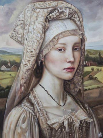 Anne Dias - (100% handpainted !) Lady Iphigenia of Humility