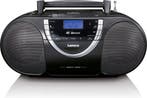 Draagbare radio - Boombox - CD Speler - Zwart - Lenco - SCD-, Verzenden, Zo goed als nieuw