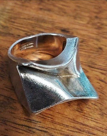 Zonder minimumprijs - Lapponia - Ring - Carina Zilver -, Nieuw