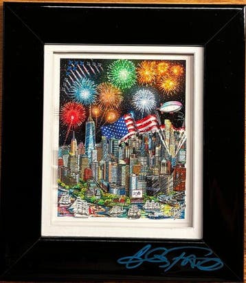 Charles Fazzino (1955) - SAIL 4TH 250, hand-signed 3D, Antiek en Kunst