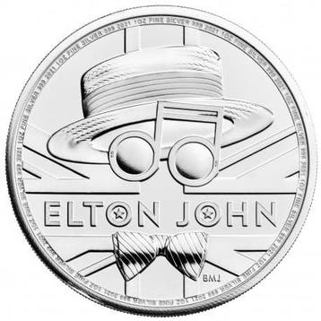 British Music Legends - Elton John 1 oz 2021 (25.000 oplage), Verzenden, Losse munt, Zilver