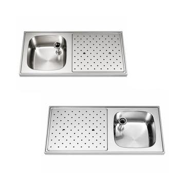 RVS / Inox spoeltapblad ST-BB100-1, Ophalen of Verzenden