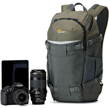 LowePro Flipside Trek BP 450 AW Grey/Dark Green, Ophalen of Verzenden, Nieuw, Rugtas, Lowepro
