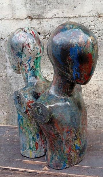 Mannequin - Bad and good (2) - Slecht en goed - glasvezel