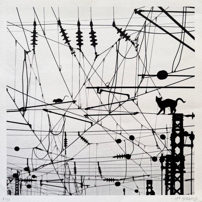 Mr Strange (1964) - Cat & Mouse, Antiek en Kunst, Kunst | Designobjecten