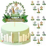 38-delige Jungle Safari Themafeest groen, Verzenden, Nieuw, Versiering, Verjaardag