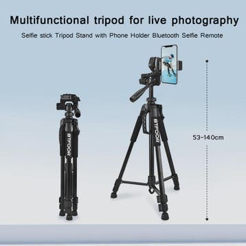 Professionele Aluminium Camera Statief 140cm - Verstelbaar &, Verzenden, Nieuw