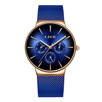Luxe Horloge Heren - Anoloog Kwarts Uurwerk voor Mannen, Verzenden, Nieuw, Lige