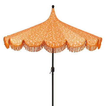 Edelman Kelly stokparasol oranje - Ø235 x 238 cm, Verzenden, Nieuw