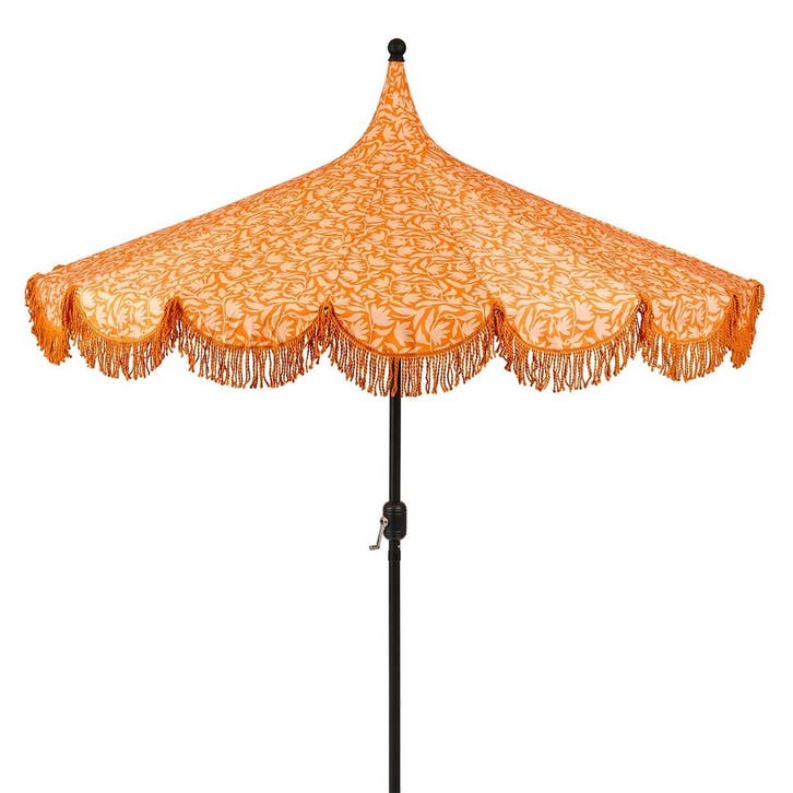 Edelman Kelly stokparasol oranje - Ø235 x 238 cm, Tuin en Terras, Partytenten, Verzenden