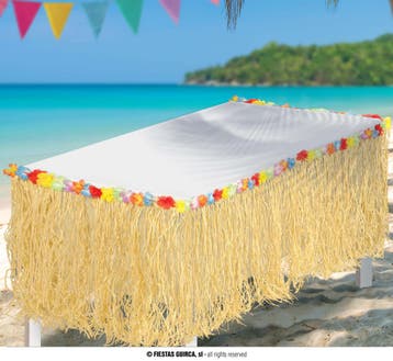 Tafelrok Hawaii Naturel (275x75cm), Ophalen of Verzenden, Nieuw