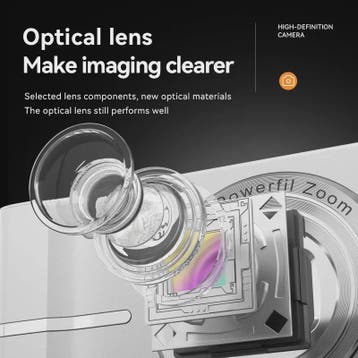 50MP Digitale Camera met 16x Zoom & 4K Video - Ideaal voor S, Verzenden, Nieuw