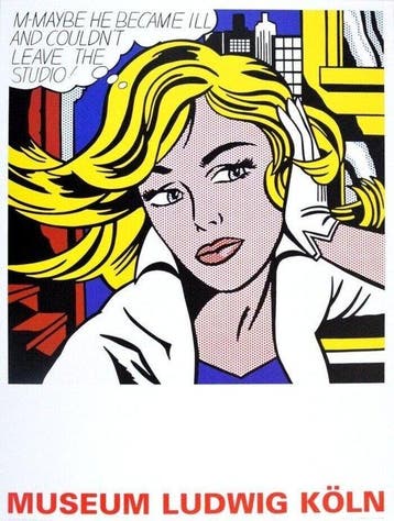 Roy Lichtenstein (1923-1997) - Maybe, 1965 - Museumsprint -