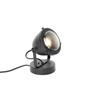 Industriële tafellamp zwart 18 cm - Emado, Huis en Inrichting, Lampen | Tafellampen, Verzenden, Nieuw