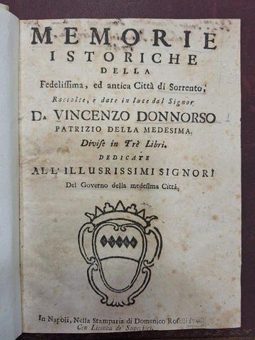 Vincenzo Donnorso - Memorie istoriche della fedelissima ed