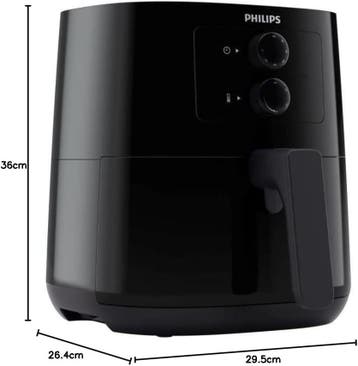 Philips Airfryer - heteluchtfriteuse, zwart, 4,1L, Frituren, Verzenden, Zo goed als nieuw