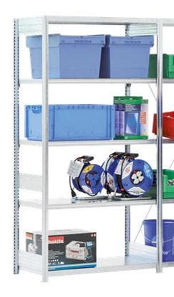 Bito legbordstelling h185x b100 x d30 cm met 5 niveaus,, Ophalen of Verzenden