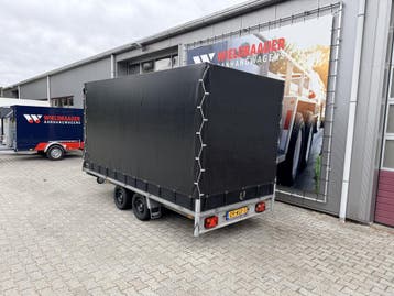 Plateauwagen met huif | 401x185x190 cm - 2700 kg Mooi | 2023, Gebruikt