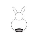 Metalen Frame Haas Bunny met schaal H53D34 Zwart, Ophalen of Verzenden, Nieuw