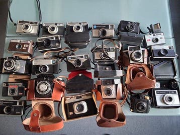Kodak – Agfa – Fex – Photax – Kaftax – Magimatic, avec étuis, Nieuw