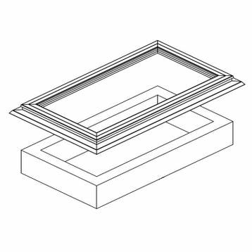 Skylux renovatiekader 80x250 cm, Verzenden, Minder dan 80 cm, 80 tot 120 cm, Nieuw