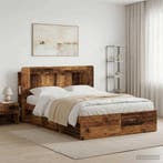 vidaXL Hoofdbordkast met opslag Oud hout Geconstrueerd hout, Huis en Inrichting, Slaapkamer | Bedden, Verzenden, Nieuw, Bruin