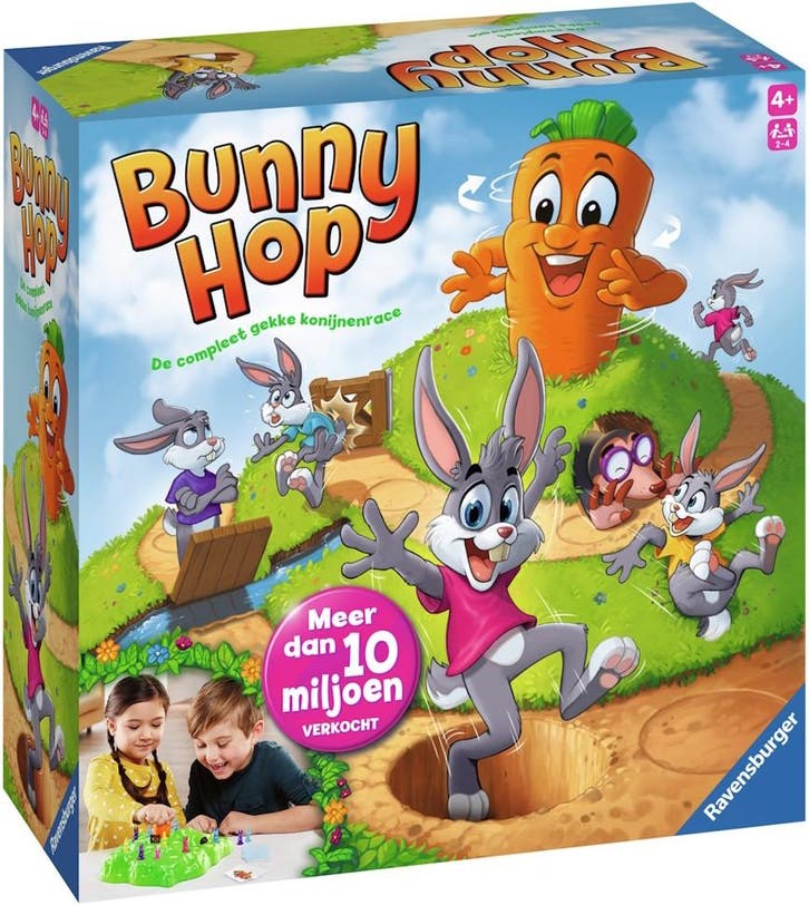 Bunny Hop - Familiespel | Ravensburger - Kinderspellen, Hobby en Vrije tijd, Gezelschapsspellen | Bordspellen, Nieuw, Verzenden