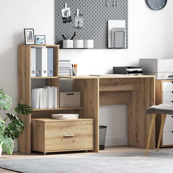 vidaXL Ladenkast 55 x 45 x 31 cm Artisan Eiken, Huis en Inrichting, Kasten | Overige, Verzenden, Nieuw