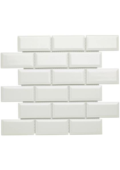 The Mosaic Factory Paris Metro White Glossy | mozaïektegel, Doe-het-zelf en Verbouw, Tegels, Ophalen of Verzenden