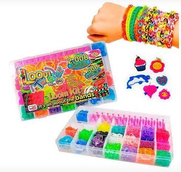MEGA KORTING op loombandskoffer, loombands, loom bands, Nieuw