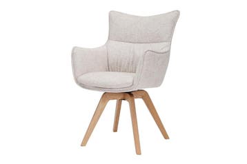 Draaistoel VOGUE, 360° draaibaar, met beige, gestructureerde, Ophalen of Verzenden, Nieuw