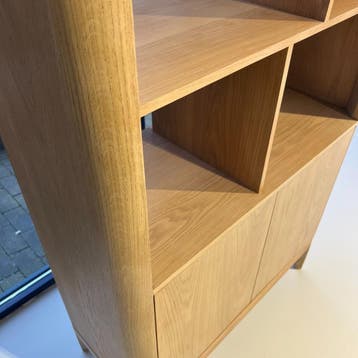 Boekenkast Harvey - Eleonora, Eikenhout, Nieuw, Modern, 50 tot 100 cm