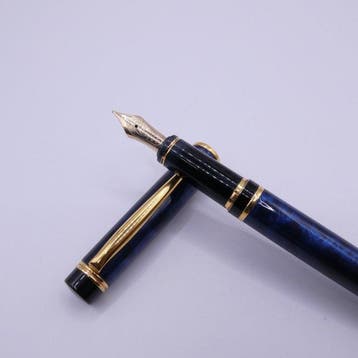 Pilot - Pilot Grance Fountain Pen Blue Marble Gold Trim, Nieuw