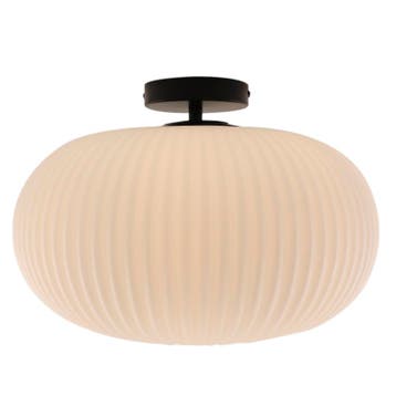 Design badkamer plafondlamp wit, Elliot, IP44, Ophalen of Verzenden, Nieuw, Glas