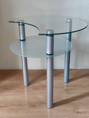 Tafel - Glas, Chroom - Design Glass Table