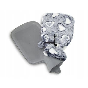 Tragar Warmwaterkruik Heart 2L – Grijs/Wit – Rubber Kruik, Ophalen of Verzenden, Nieuw