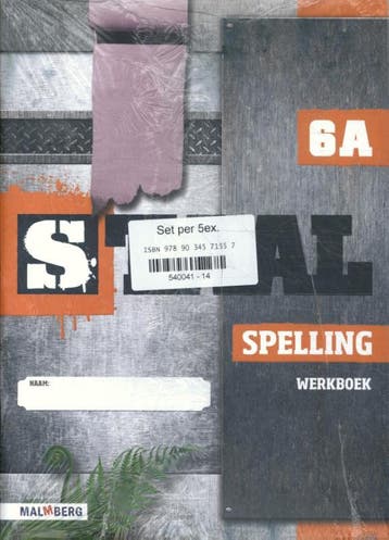 groep 6 / Staal spelling (set 5 ex) / werkboek a - Schraven, Verzenden, Gelezen, Schraven