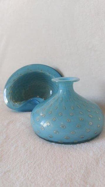 Salviati - Alfredo Barbini - Set kommen (2) - Murano-glas -