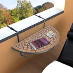 vidaXL Balkontafel hangend mozaïek terracottakleurig, Tuin en Terras, Tuintafels, Verzenden, Nieuw