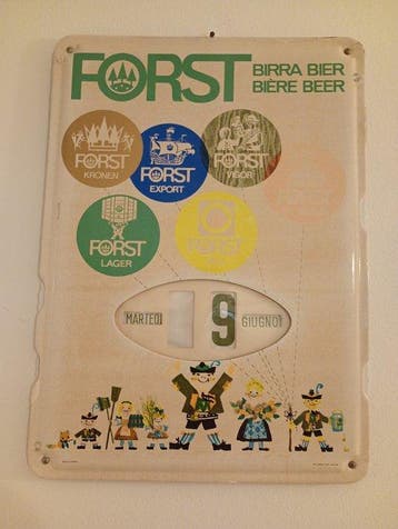 Eeuwigdurende kalender - Italië - vintage kalender