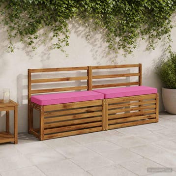 vidaXL 1-delig Bankkussen VUGHT 100% Polyester Roze 80 x 30, Huis en Inrichting, Woonaccessoires | Kussens, Verzenden, Nieuw, Roze