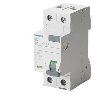 Siemens aardlekschakelaar 1-polig + nul 40A 30mA, Verzenden, Nieuw